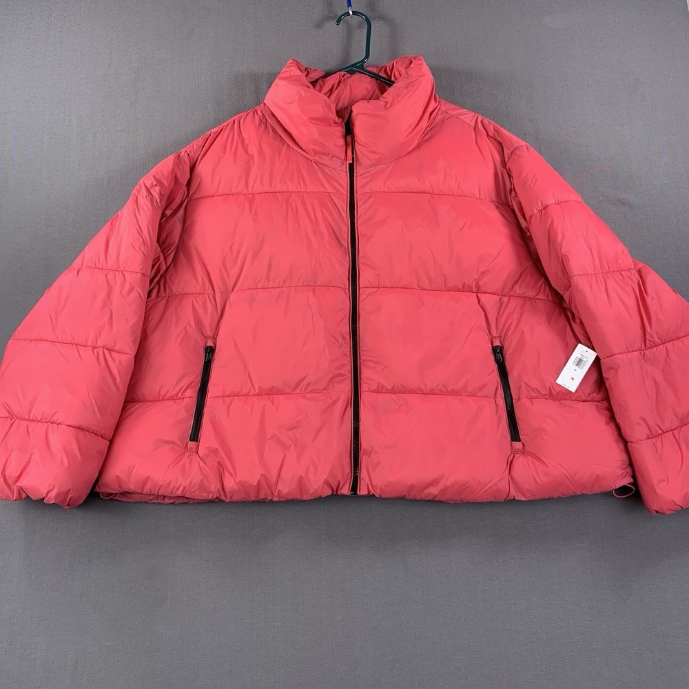 Old Navy Pink Water-Resistant Frost Free Short Puffer Jacket Coat Women 2XL